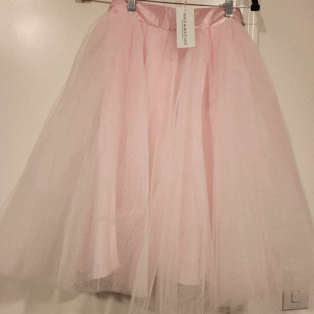 Space 46 Boutique Blush Tulle Skirt